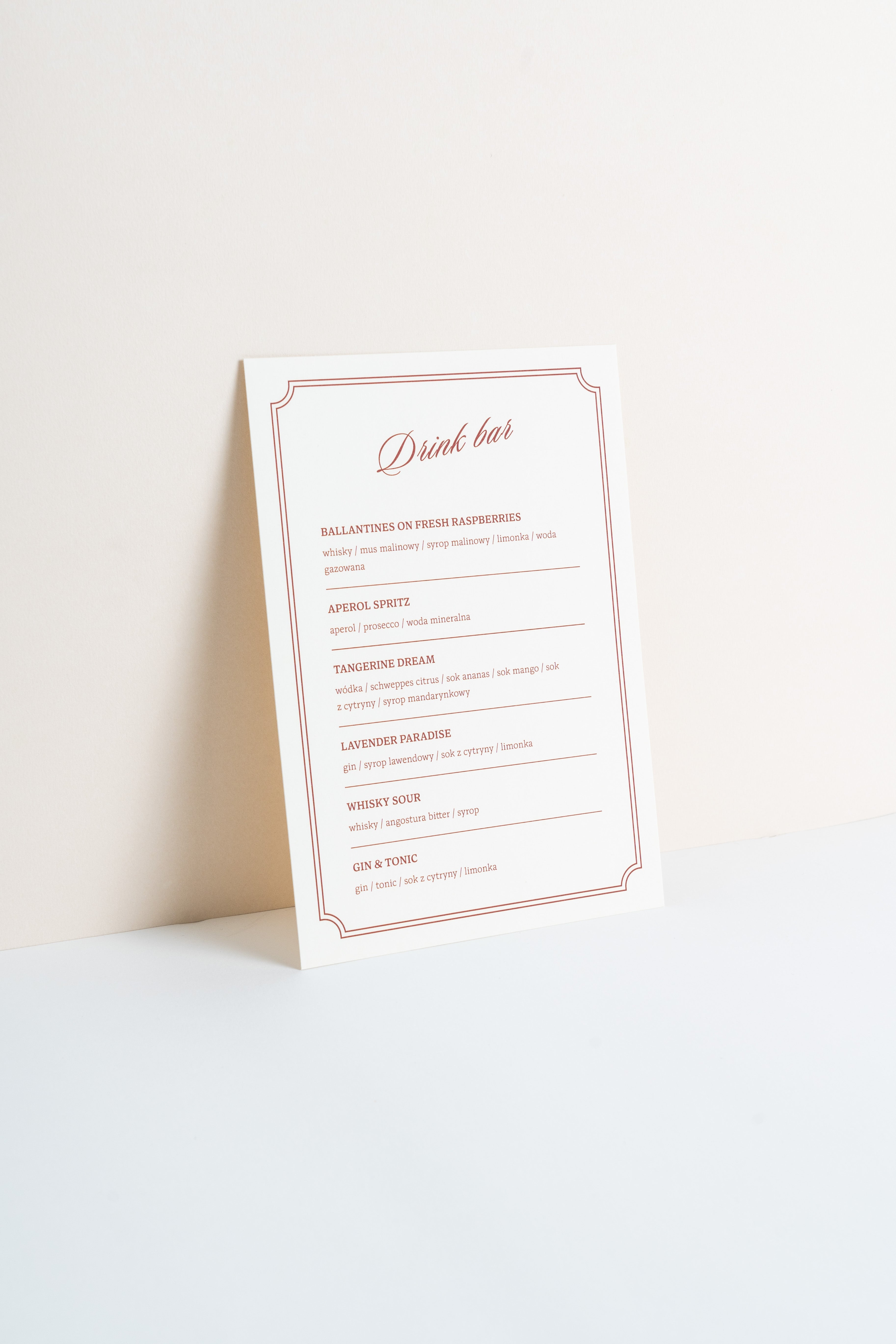 Drink bar Red Velvet