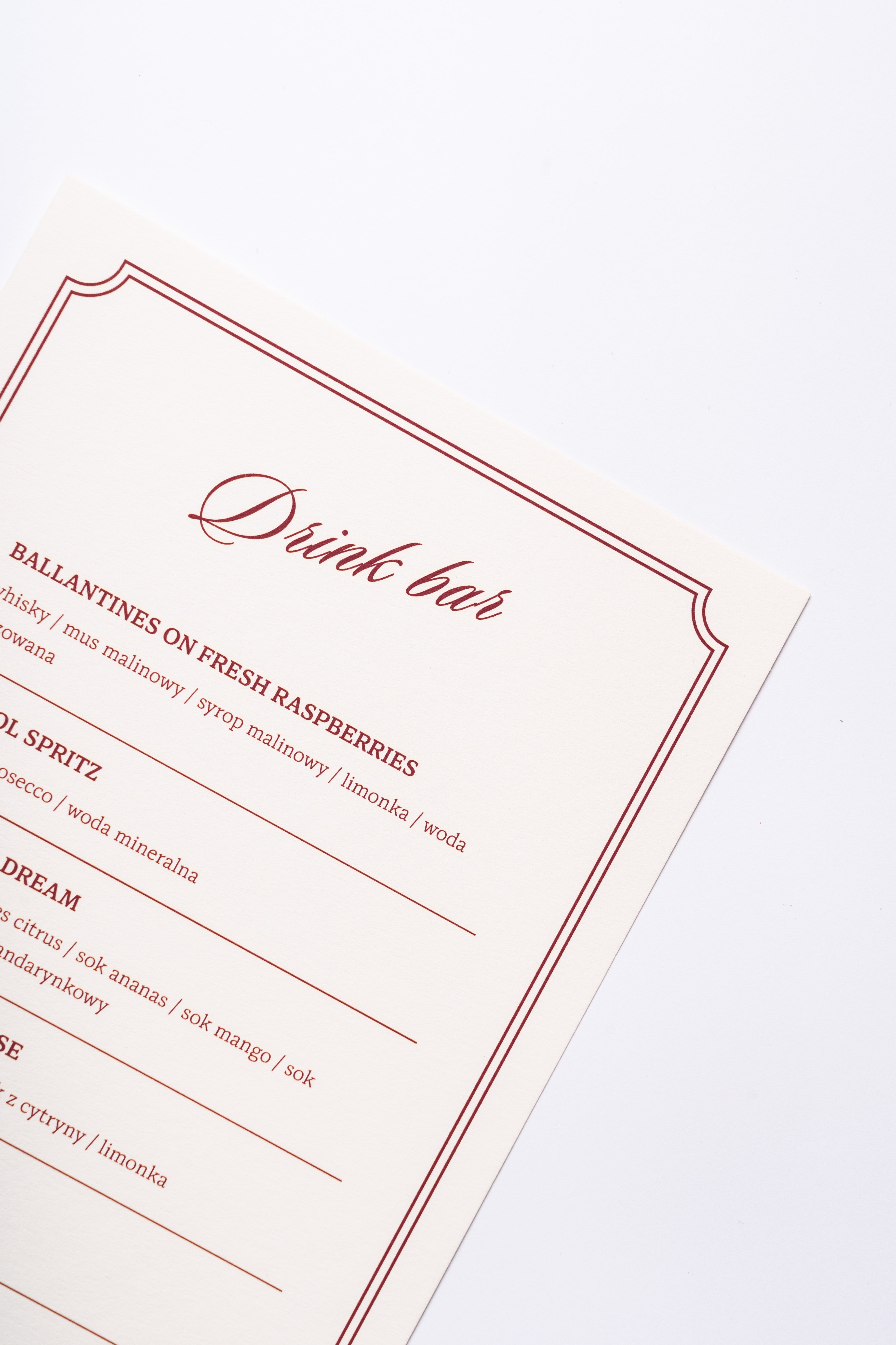 Drink bar Red Velvet