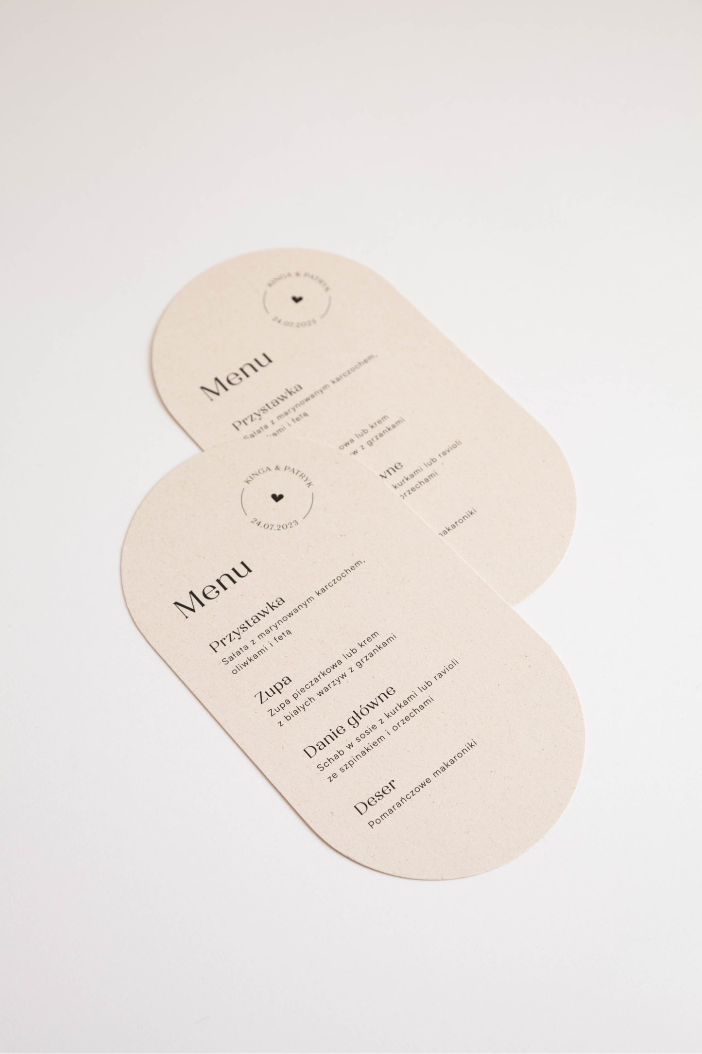 Menu Orange Macaroon