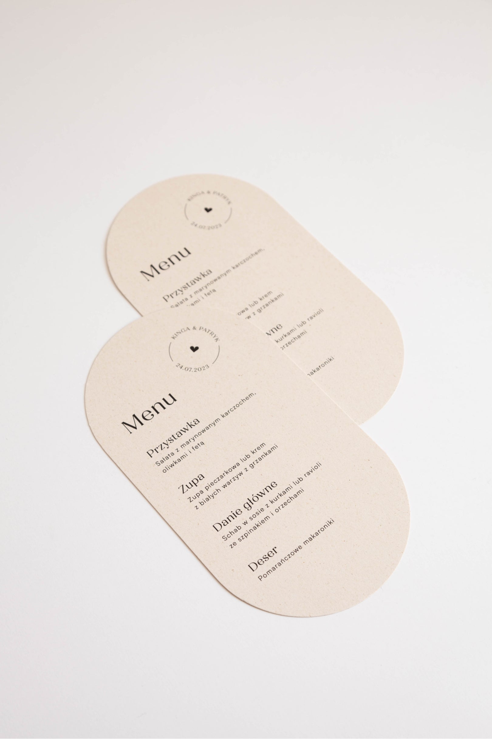 Menu Orange Macaroon
