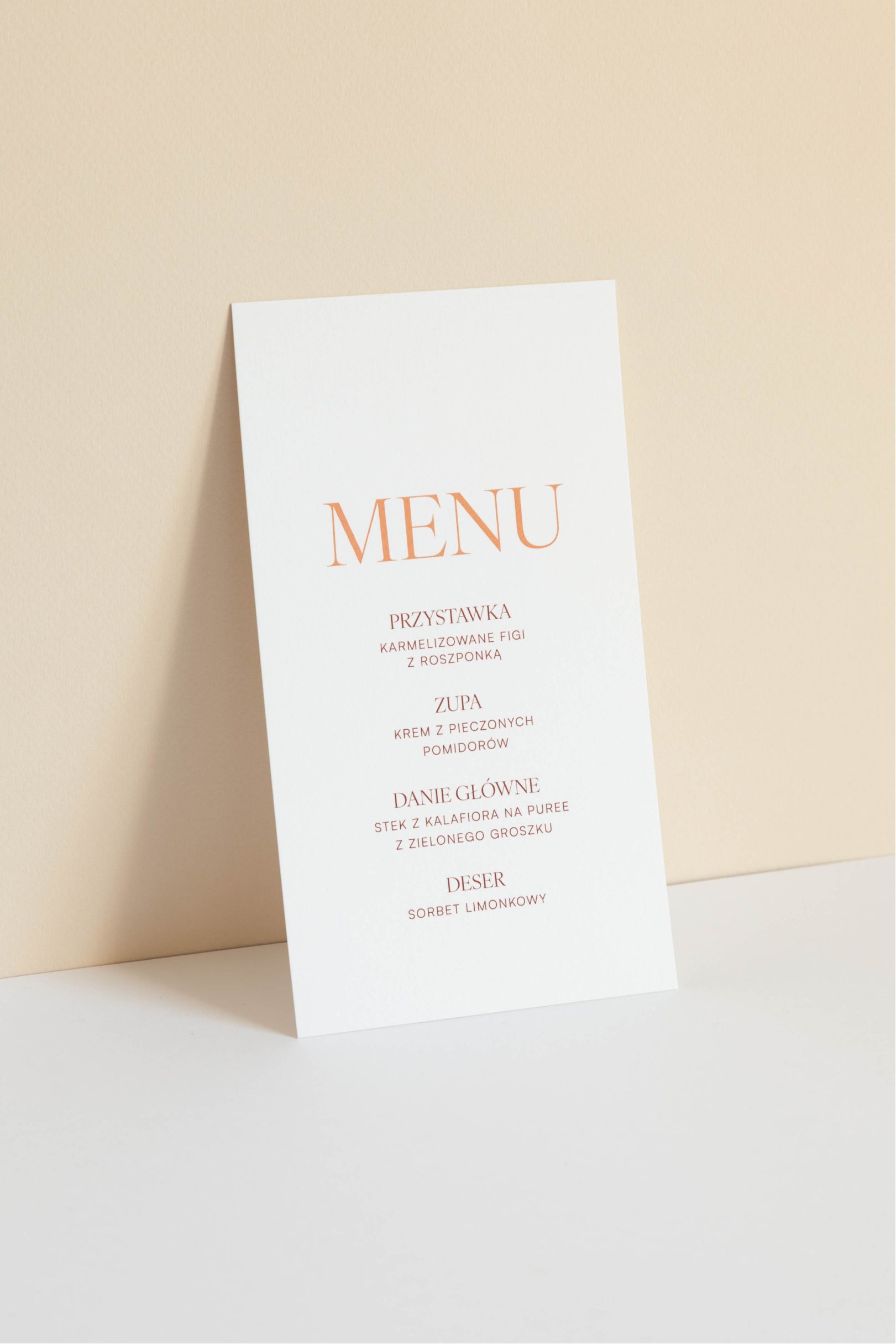 Menu Grapefruit Sorbet