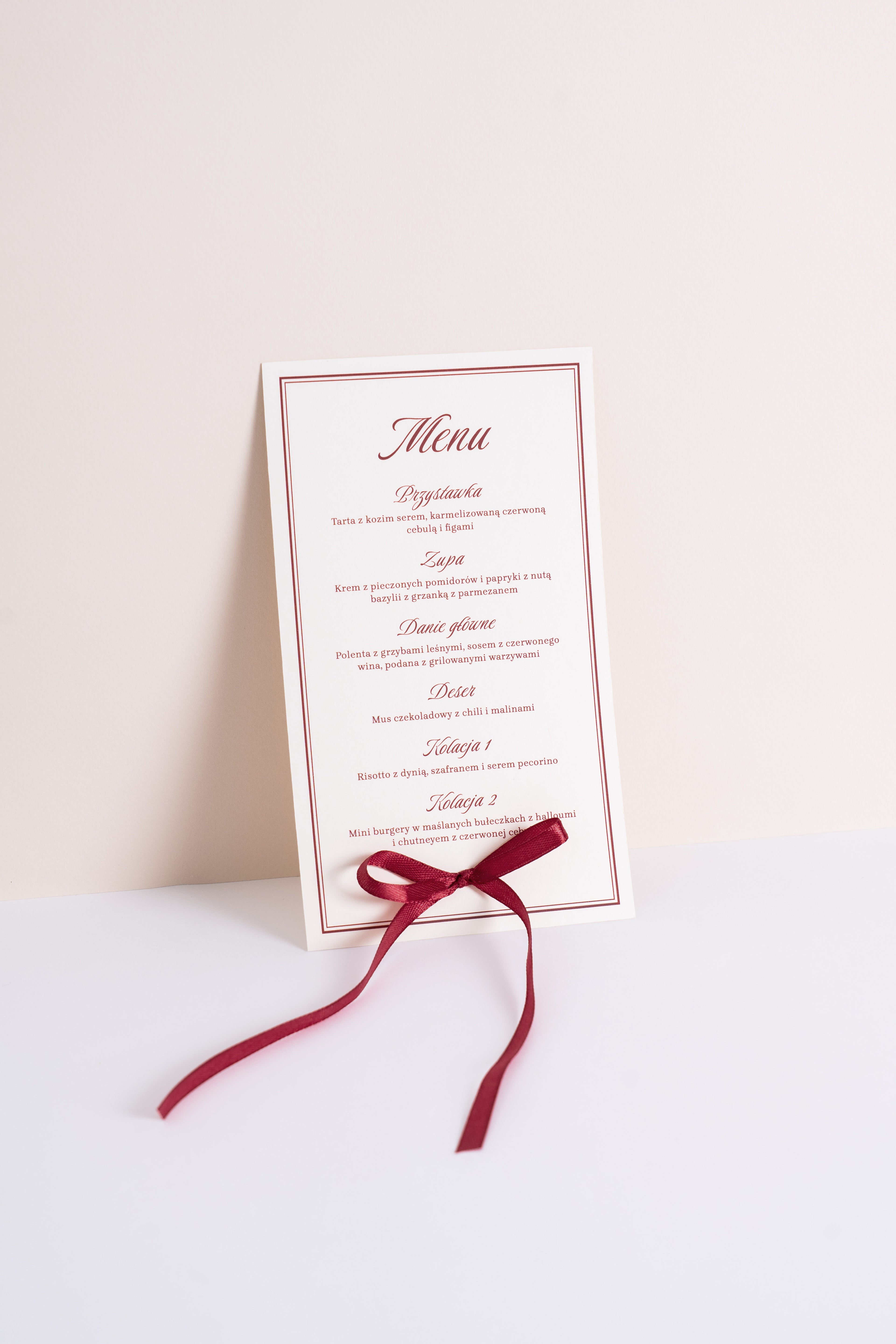 Menu Panna Cotta #1