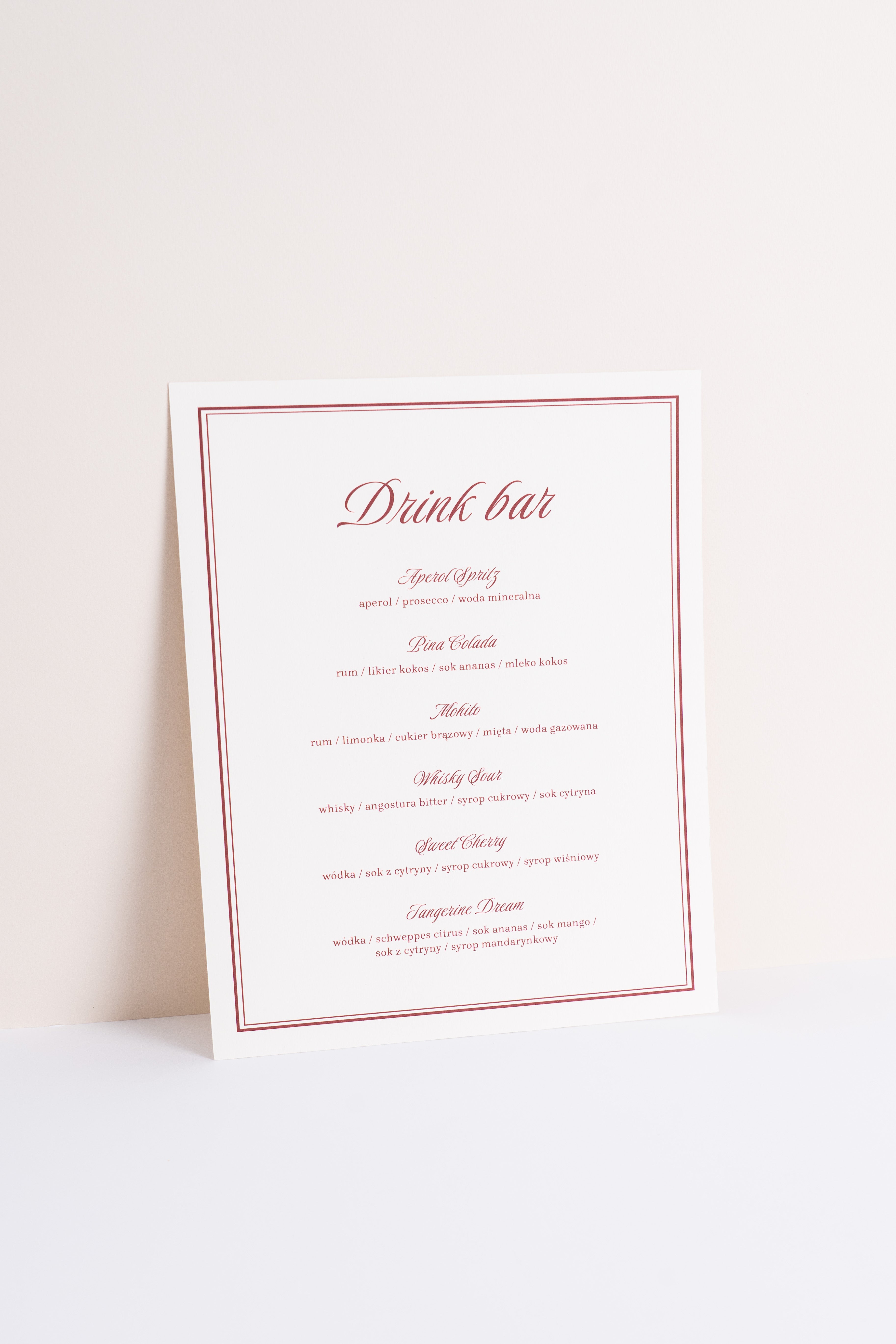 Drink bar Panna Cotta