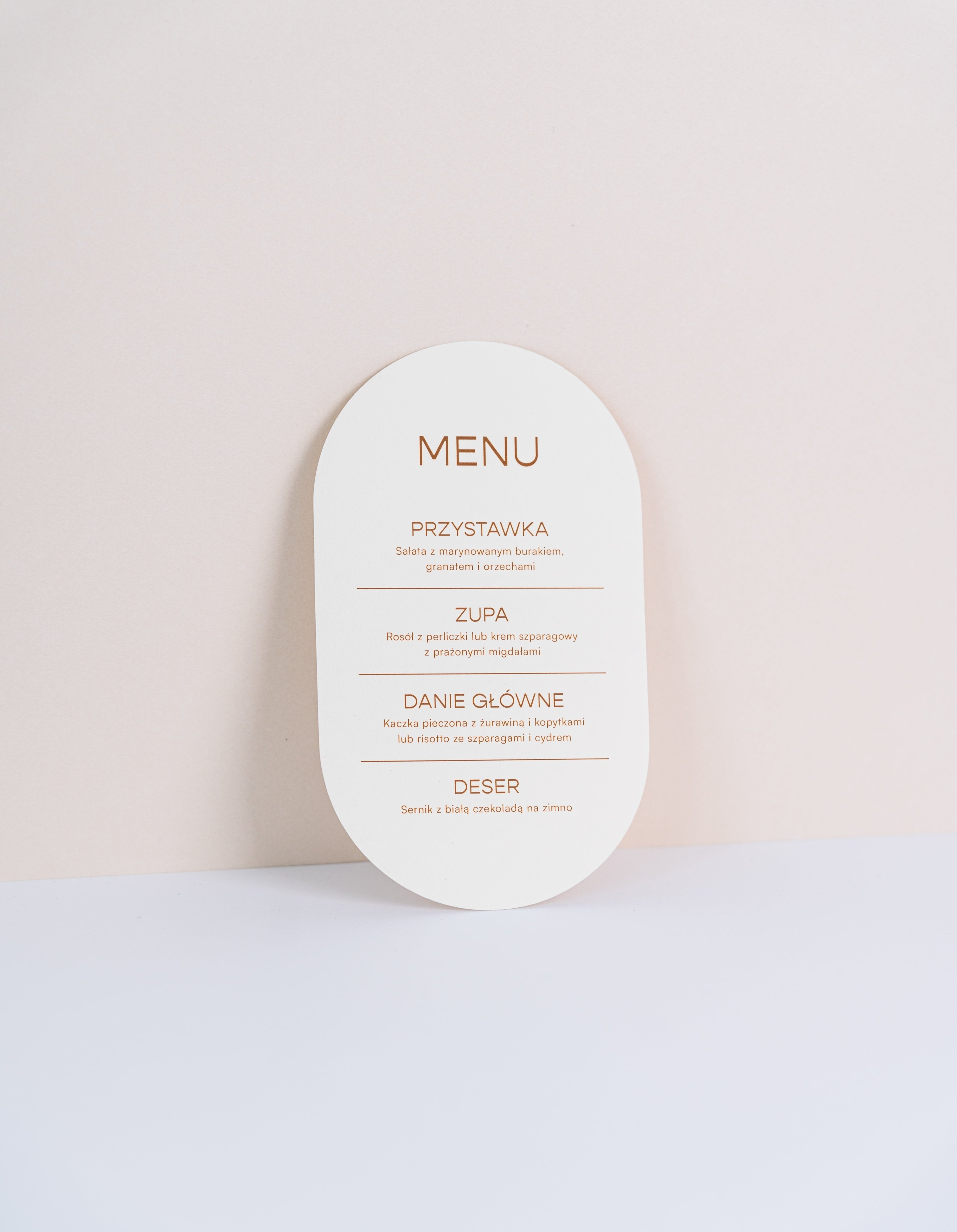 Menu Madeleine Cookie