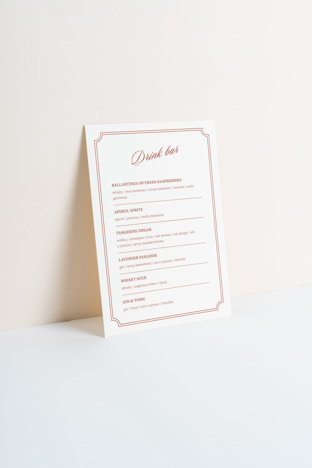 Drink bar Red Velvet
