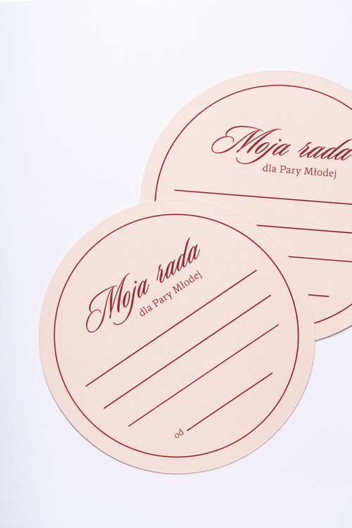 Karty z poradami Red Velvet