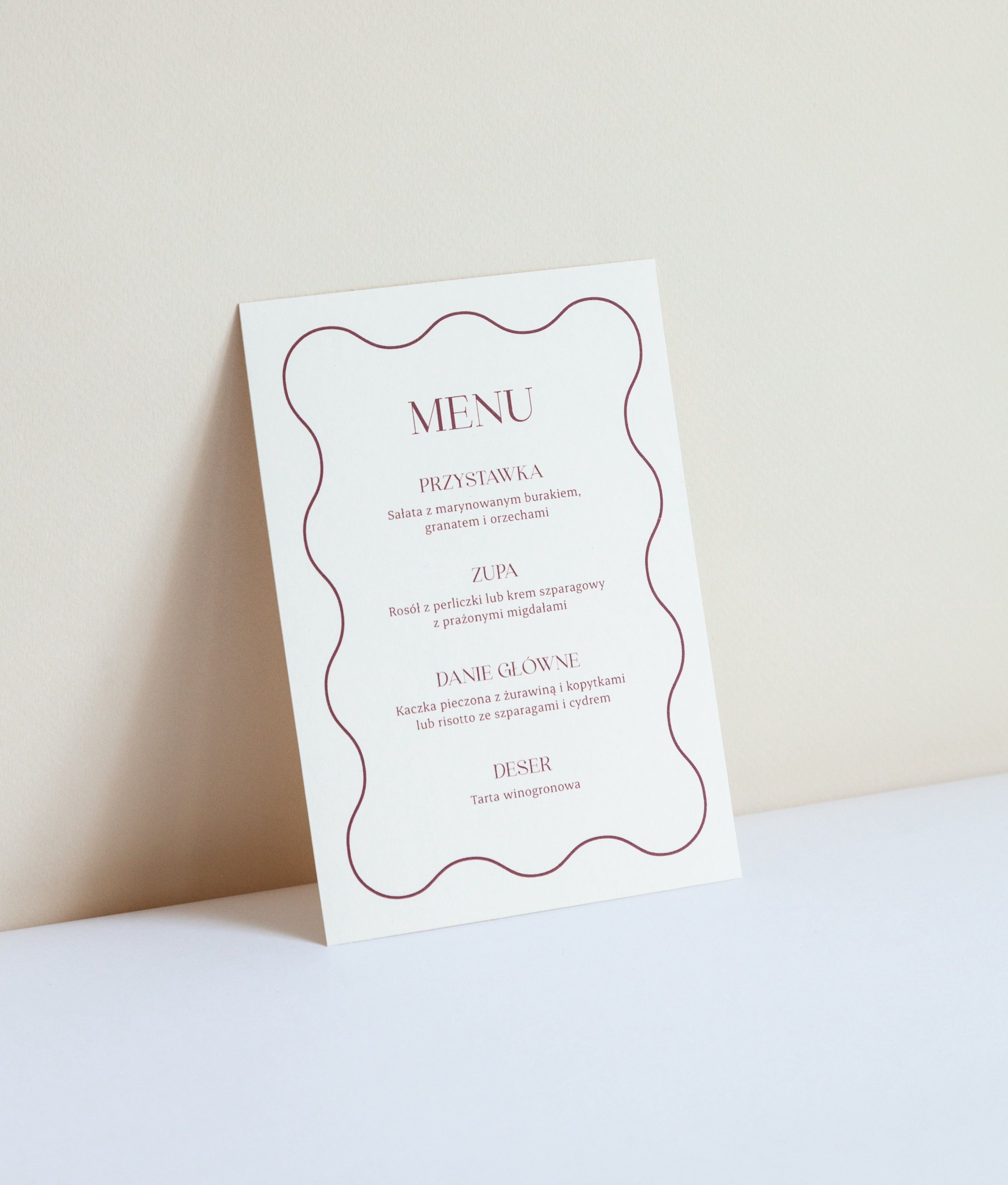 Menu Grape Tart