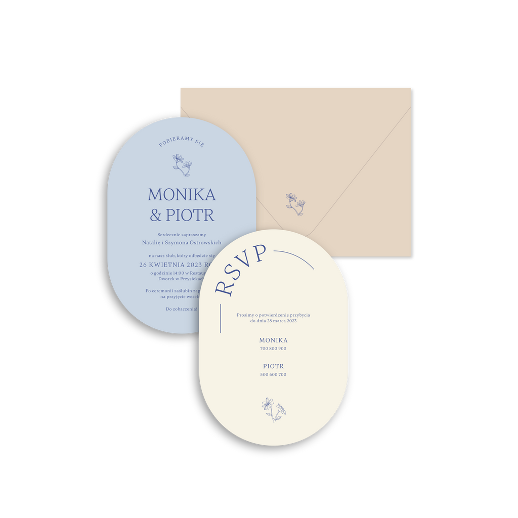 Zaproszenie Blueberry Cupcake