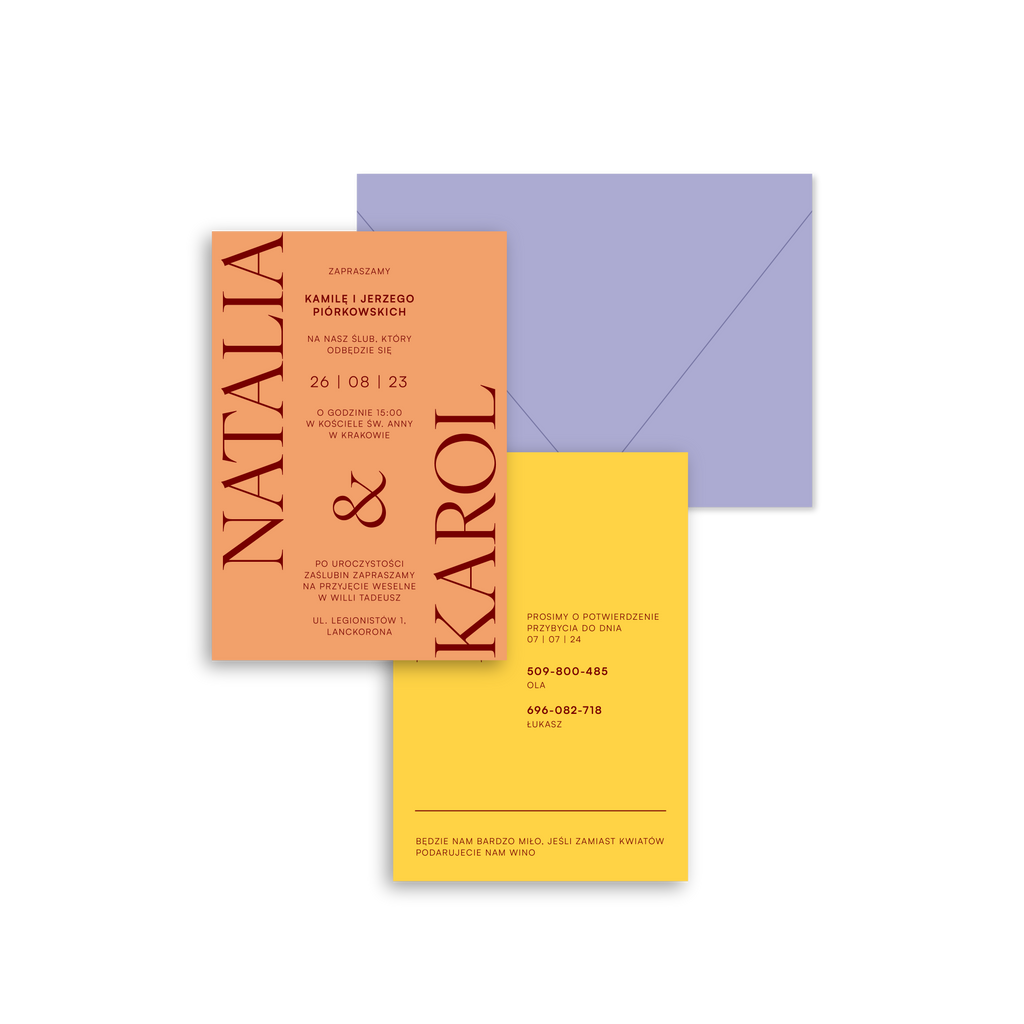 Zaproszenie Grapefruit Sorbet