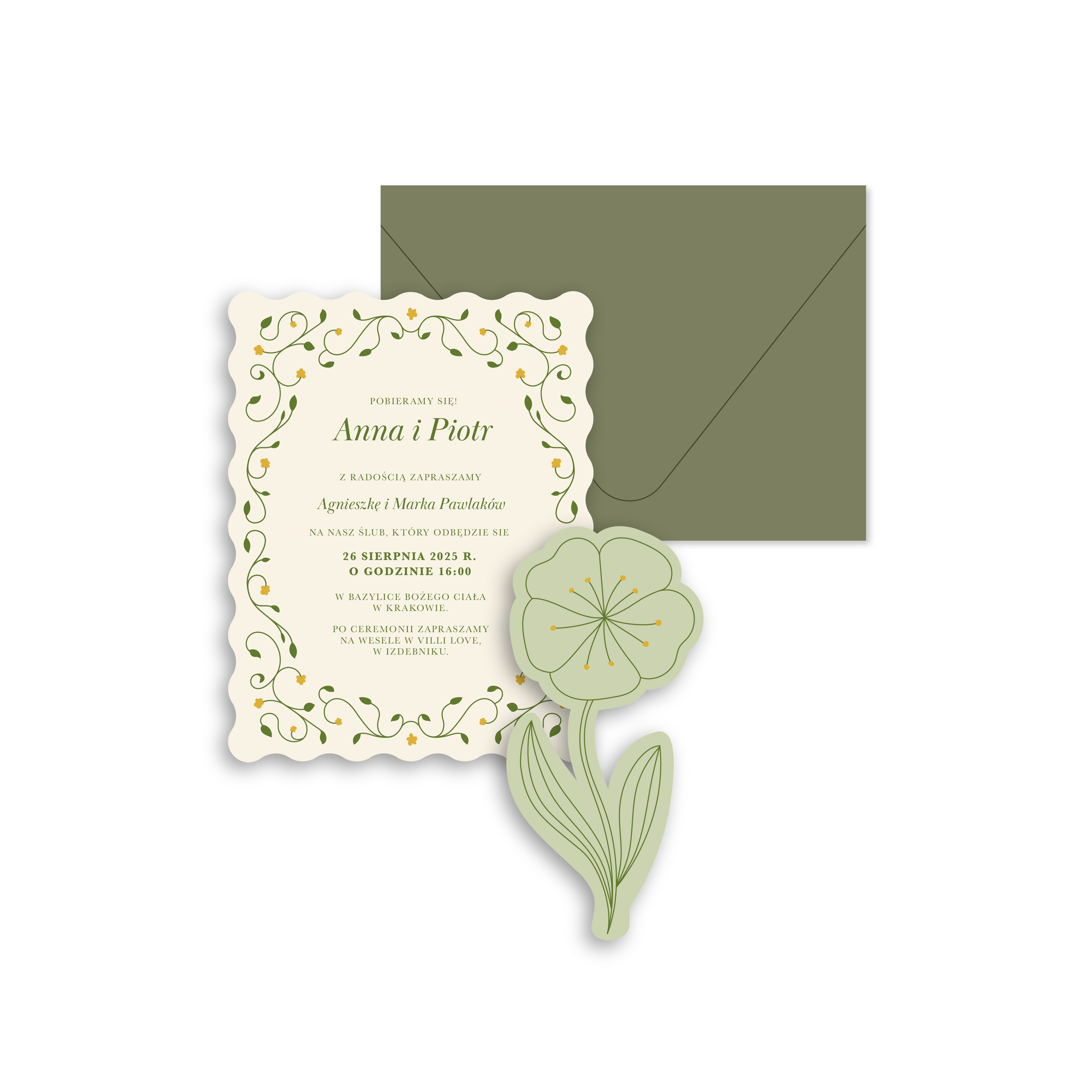 Zaproszenie Matcha Cheesecake