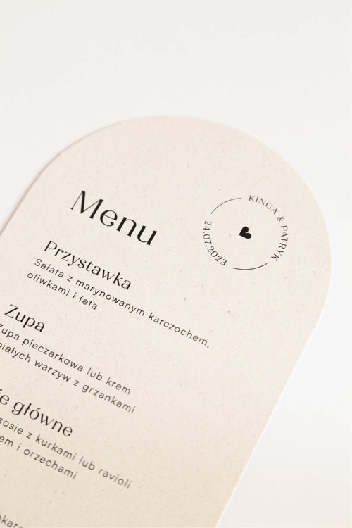 Menu Orange Macaroon