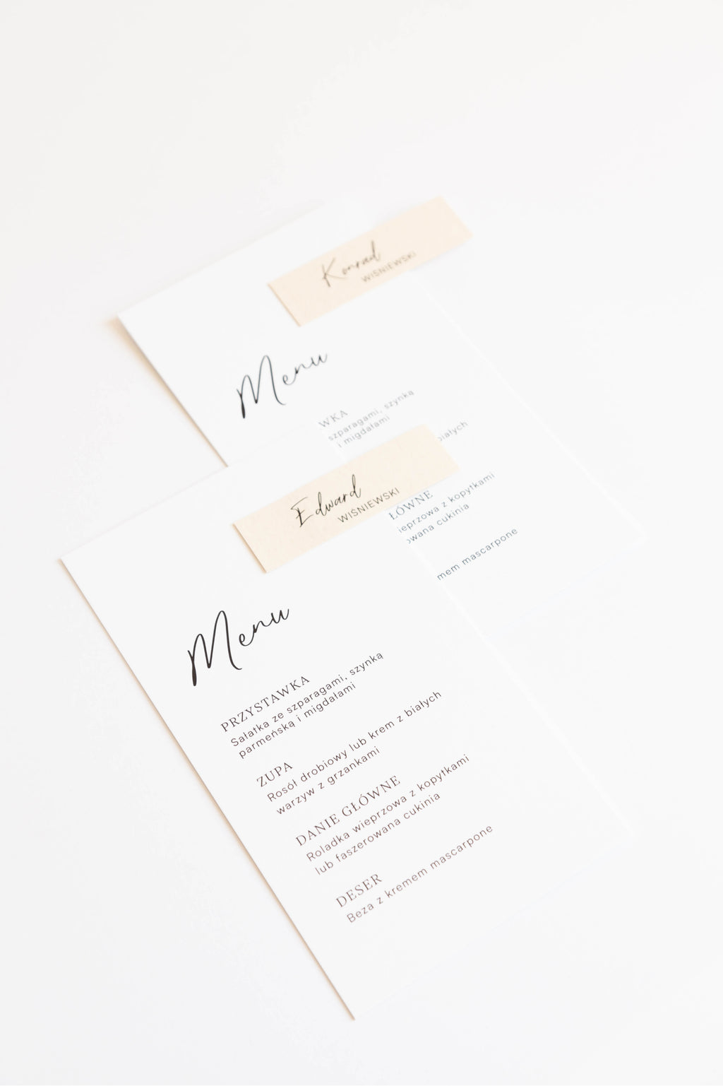 Menu Pavlova