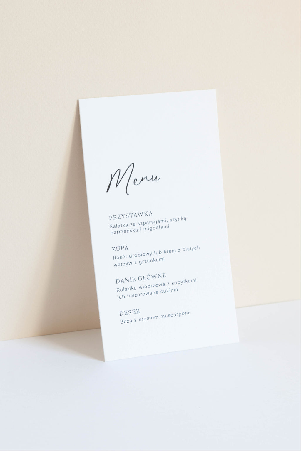 Menu Pavlova
