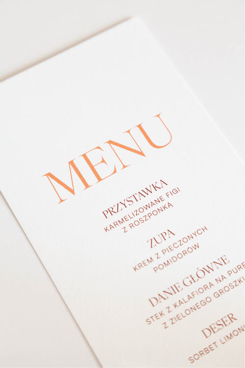 Menu Grapefruit Sorbet