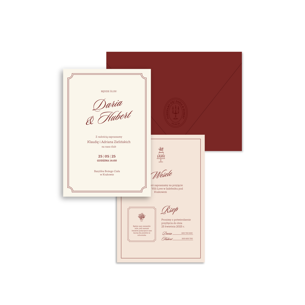 Zaproszenie Red Velvet