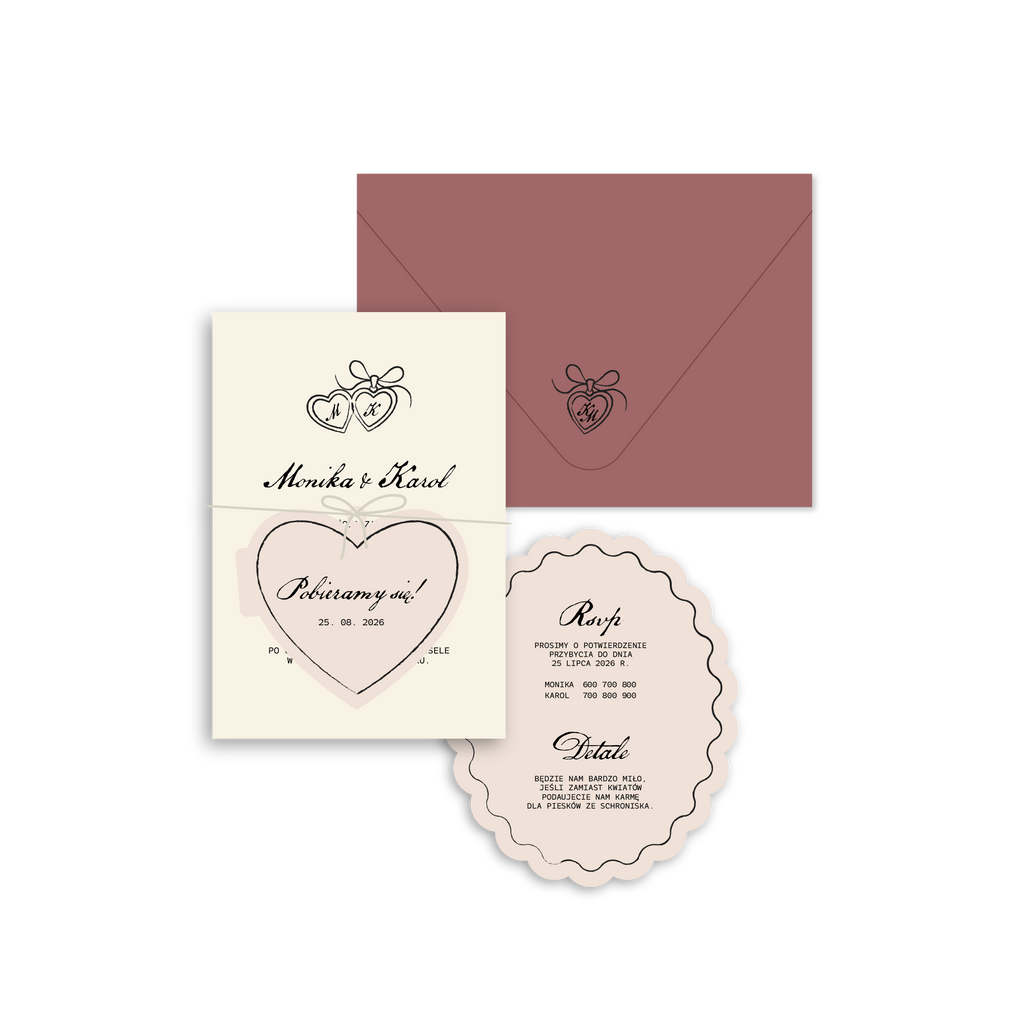 Zaproszenie Ruby Chocolates