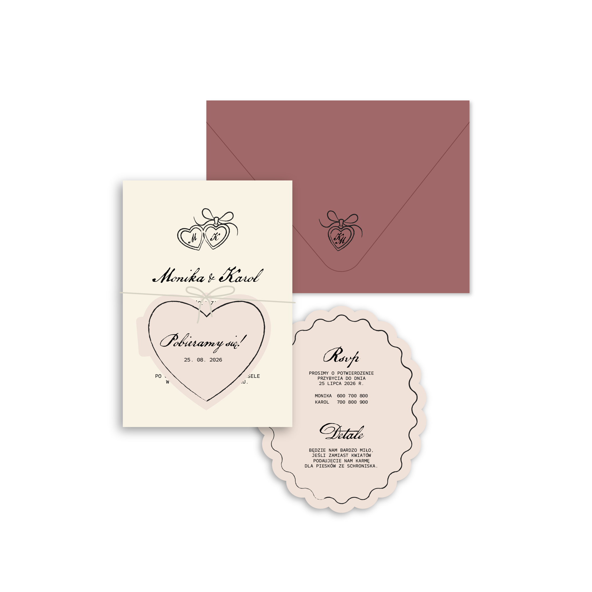 Zaproszenie Ruby Chocolates