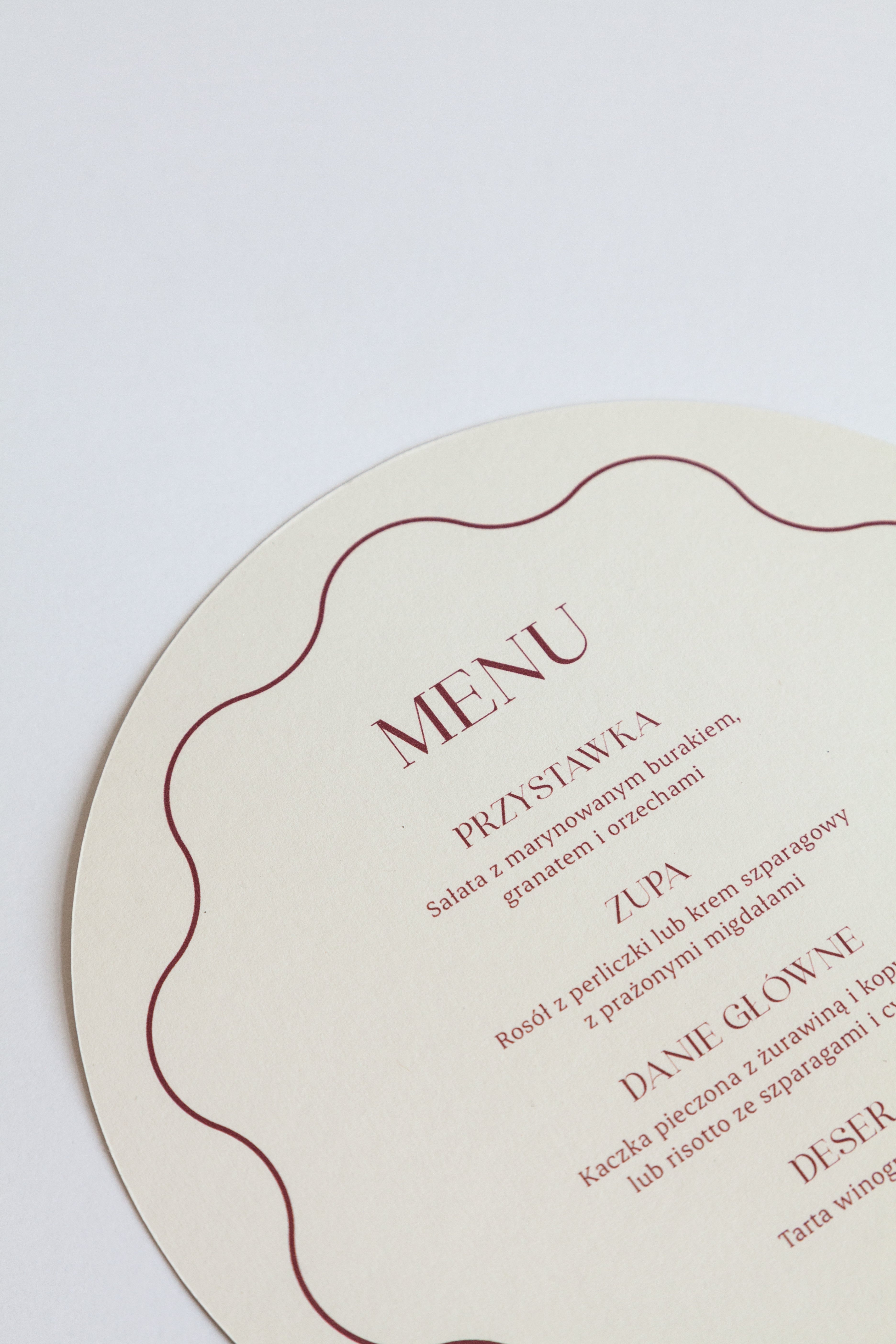 Winietka/Menu Grape Tart