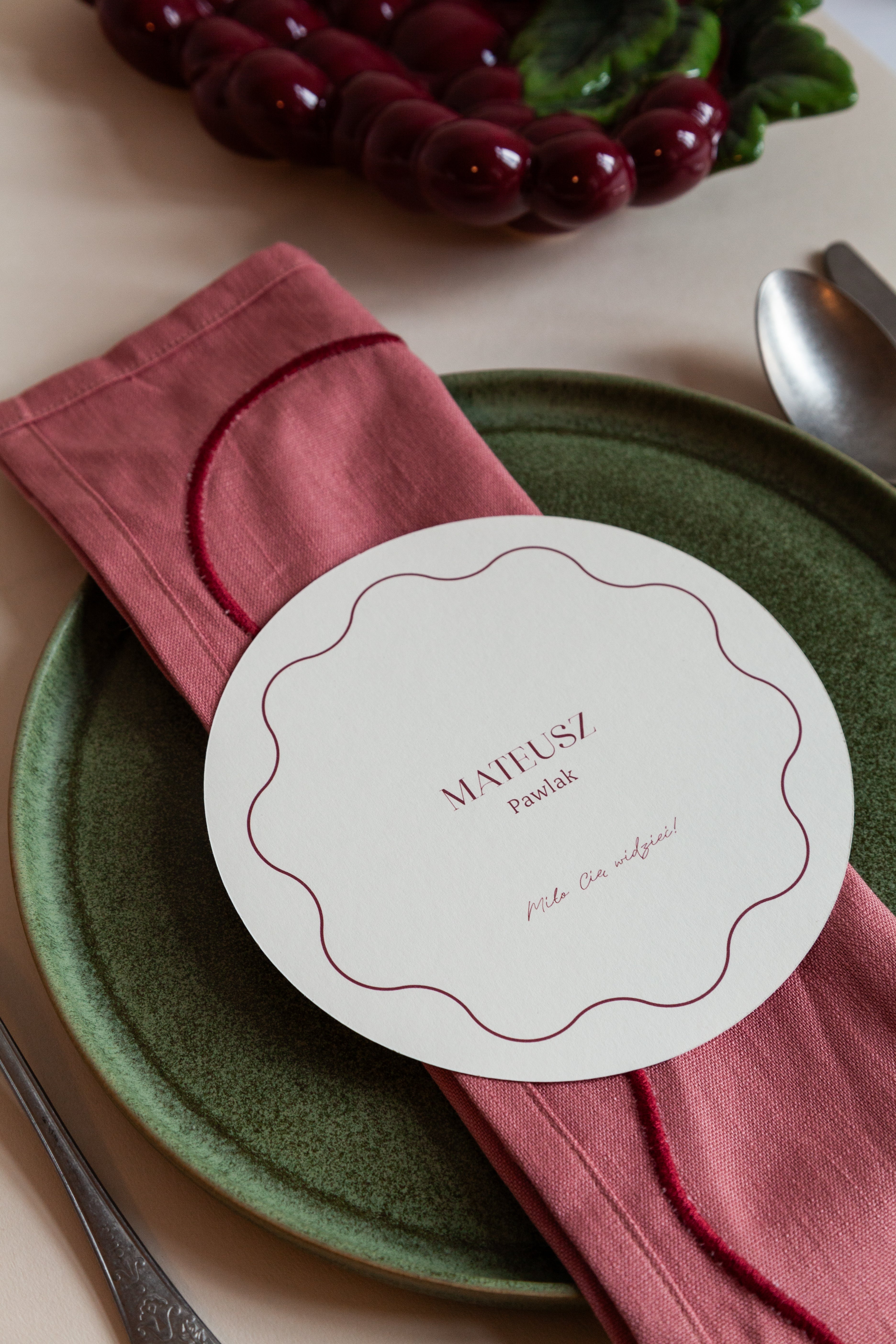 Winietka/Menu Grape Tart