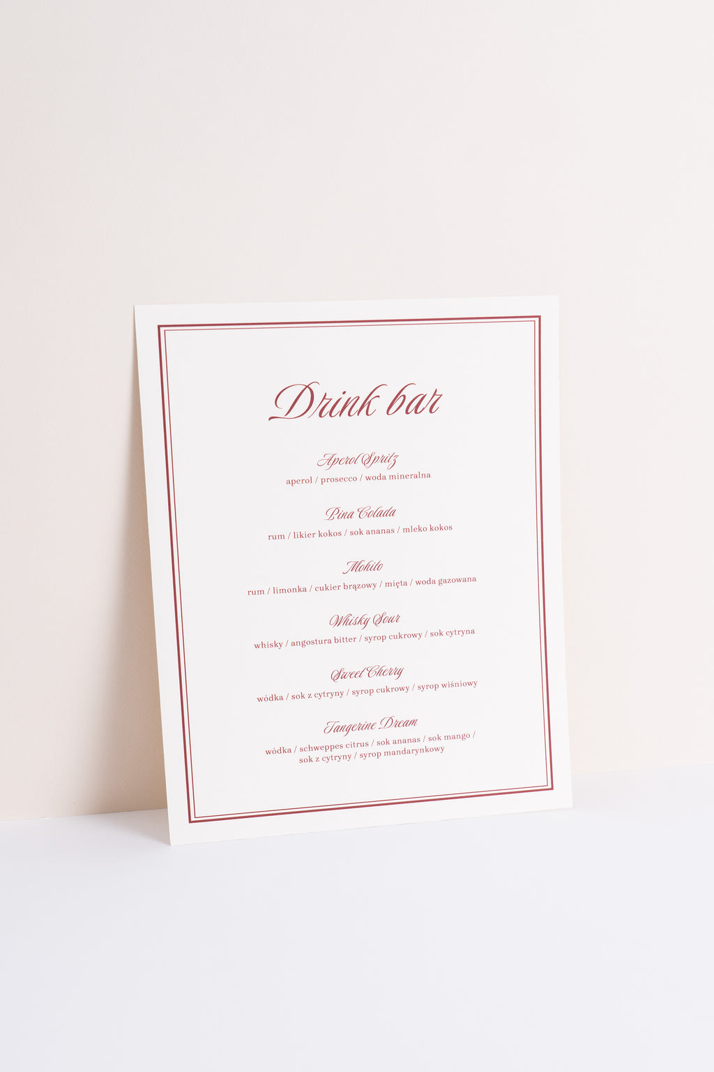 Drink bar Panna Cotta