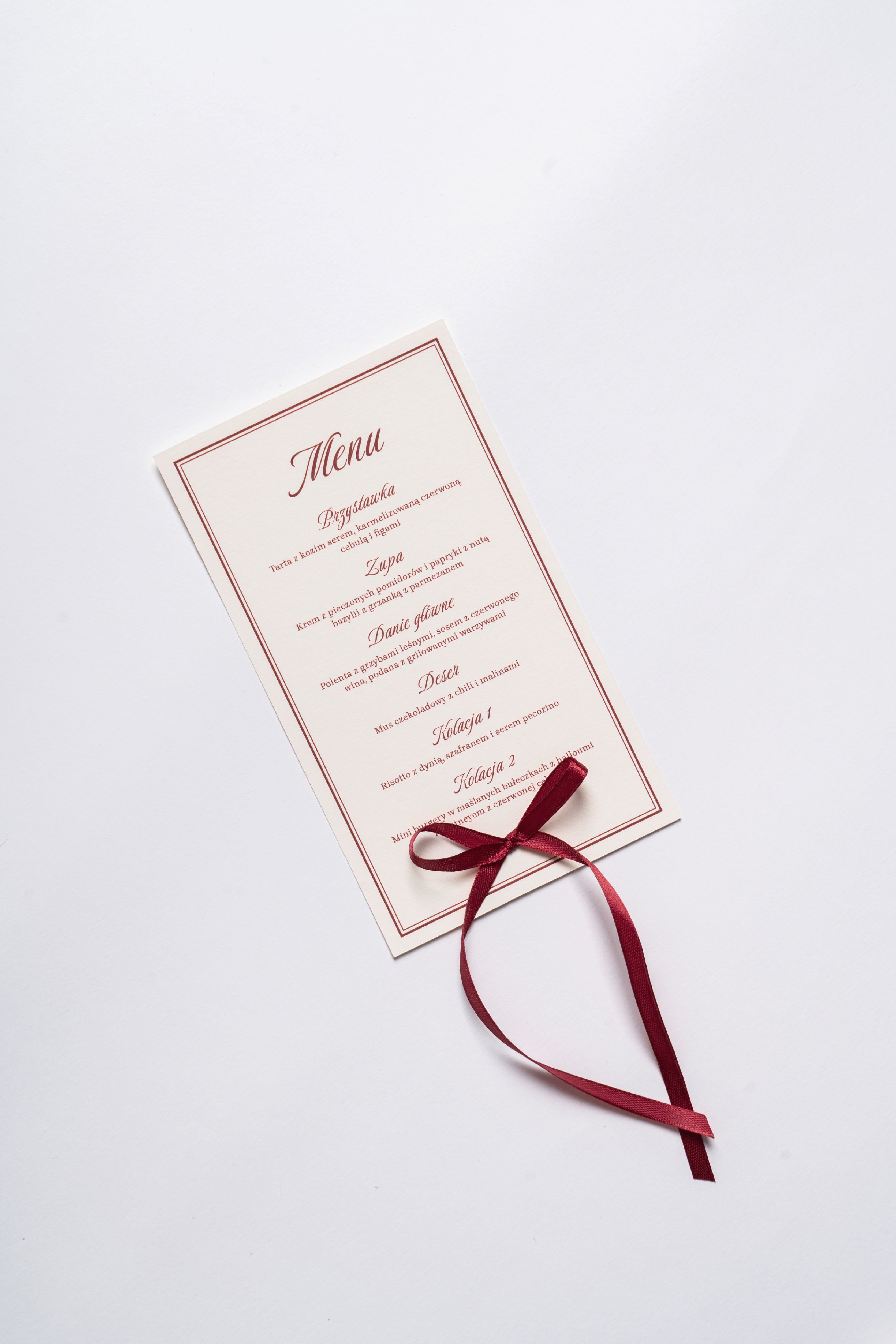 Menu Panna Cotta #1