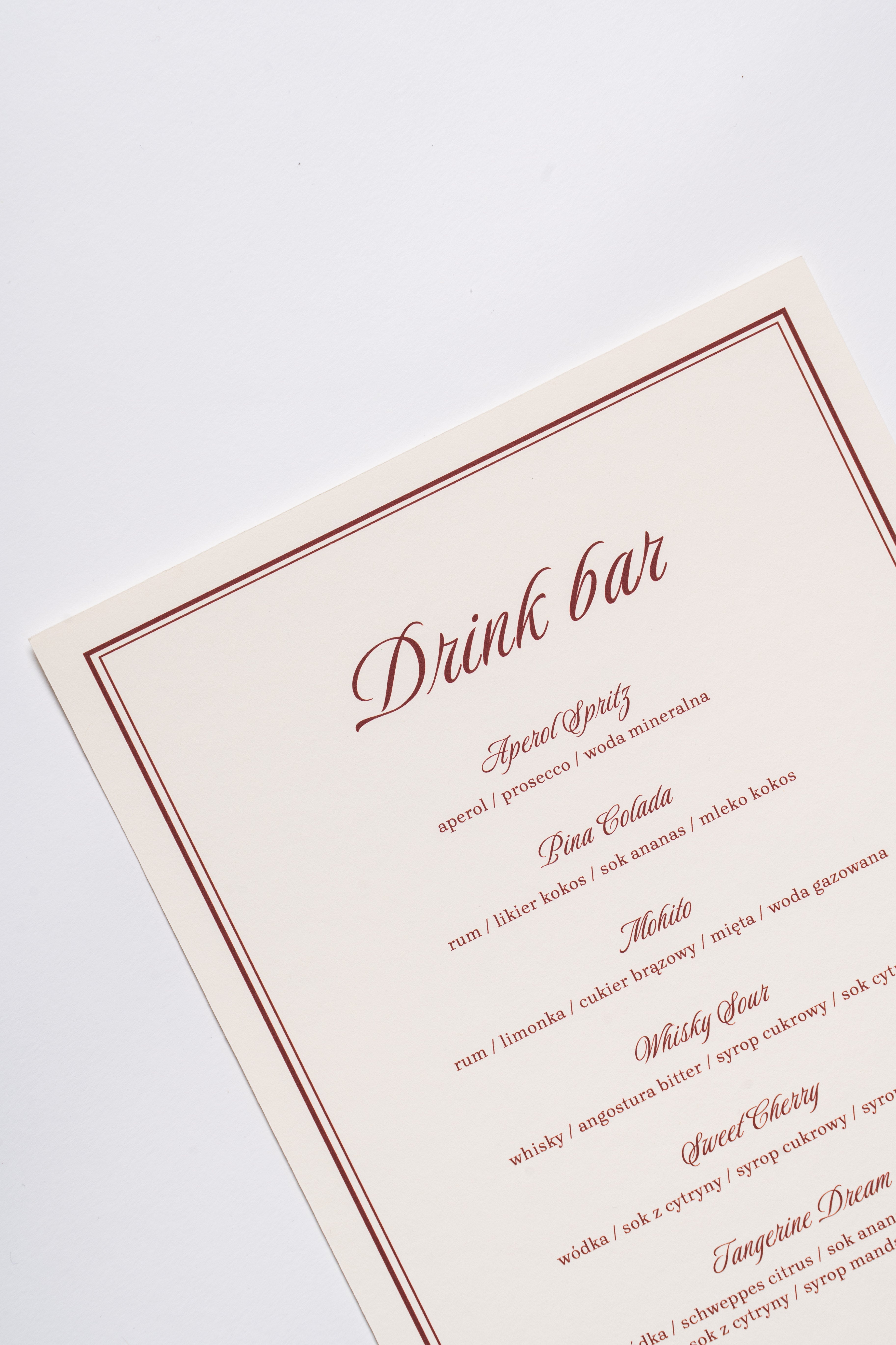 Drink bar Panna Cotta