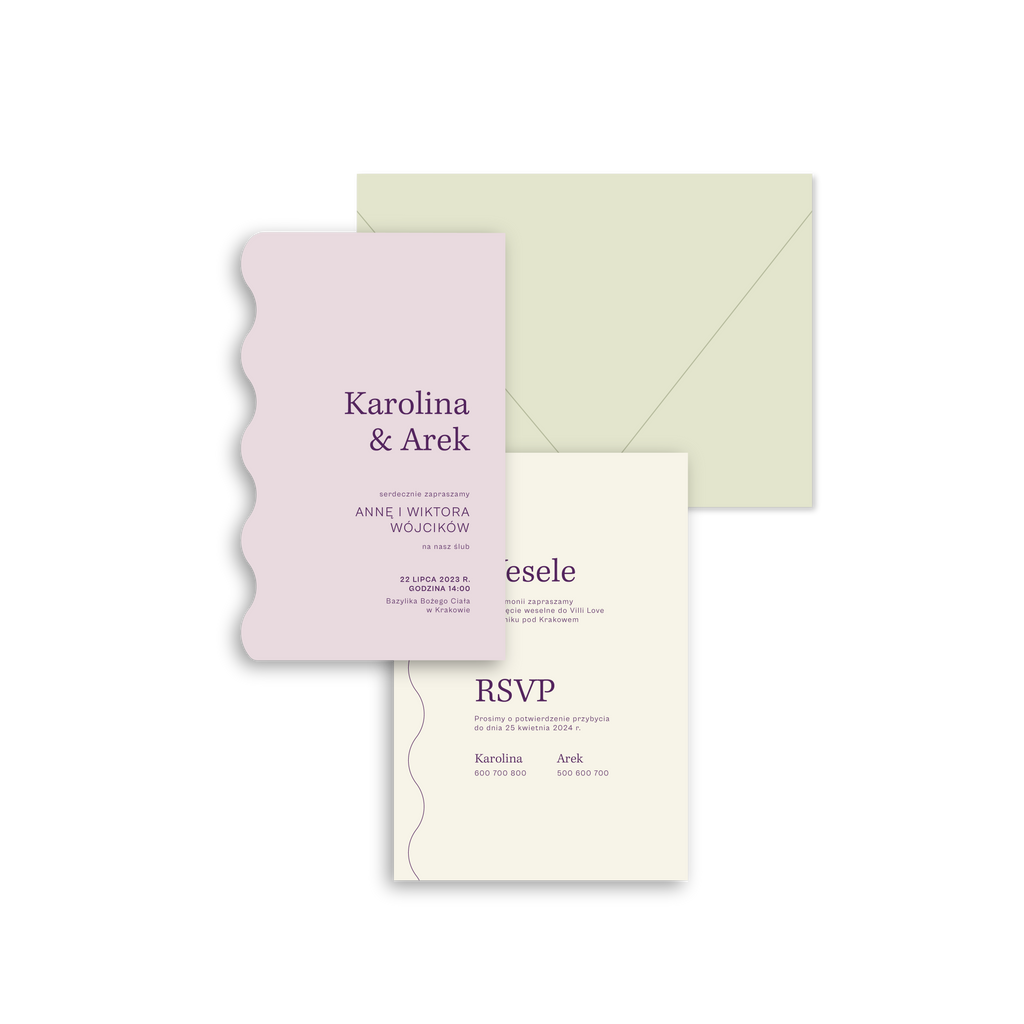 Zaproszenie Strawberry Eclair