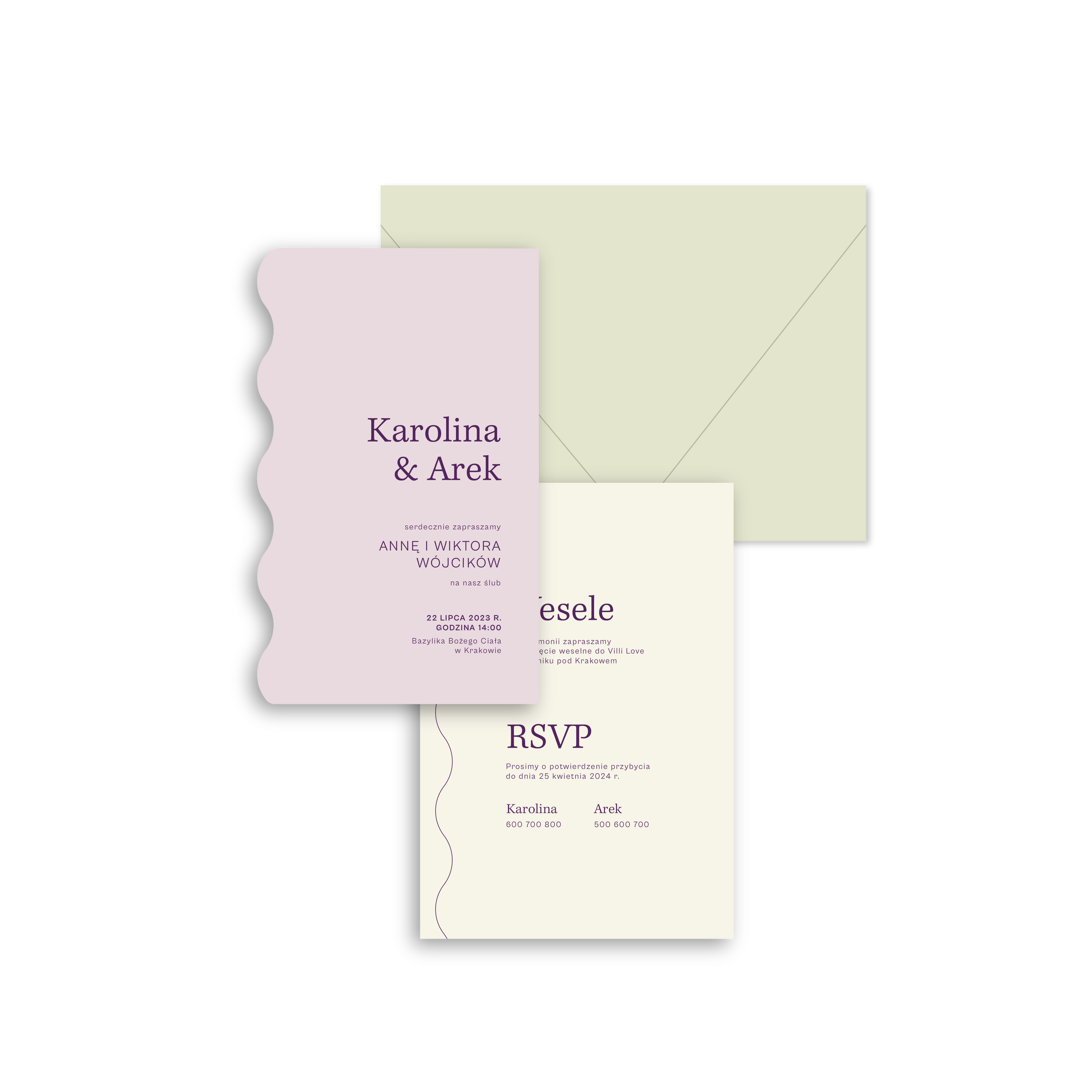 Zaproszenie Strawberry Eclair