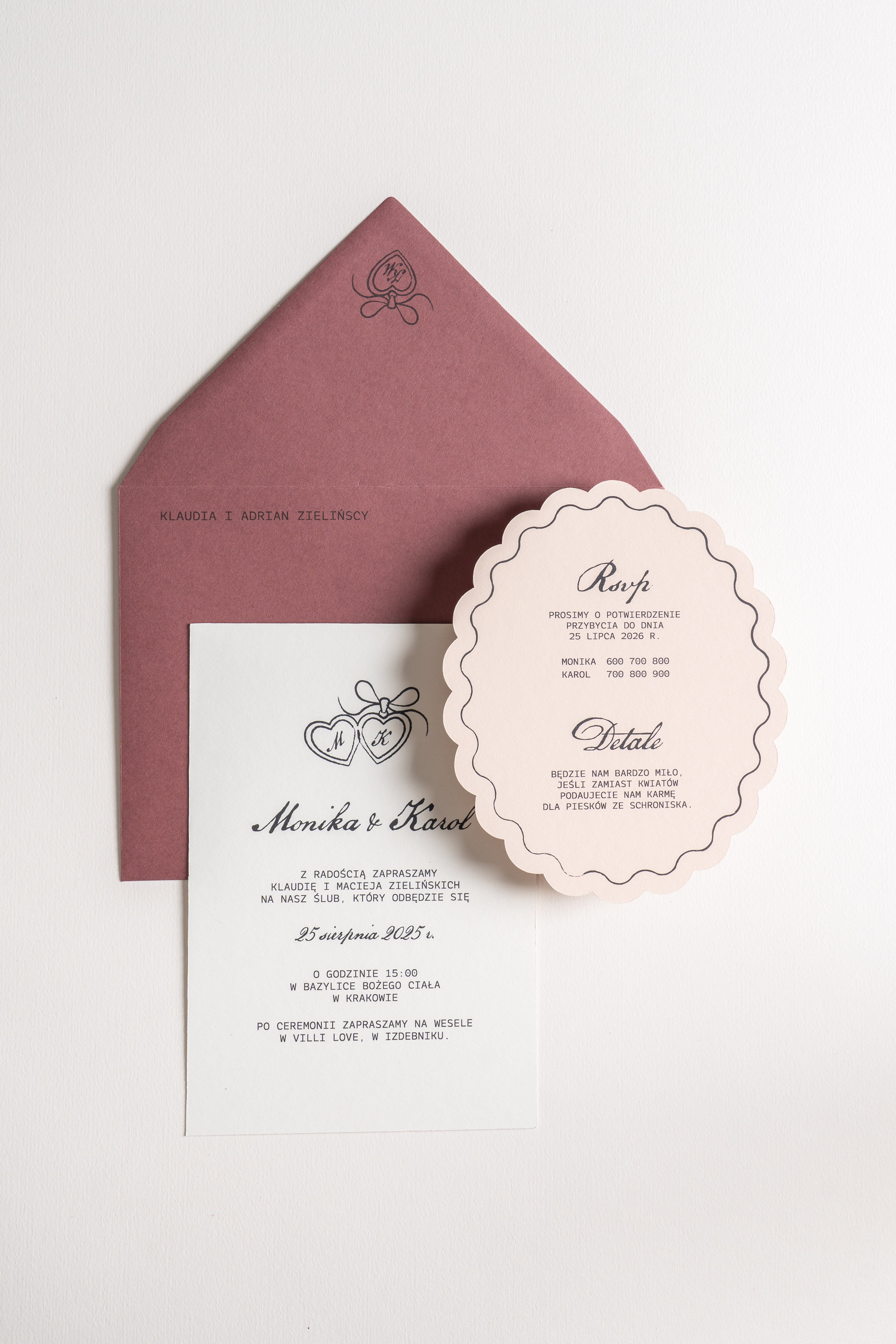 Zaproszenie Ruby Chocolates