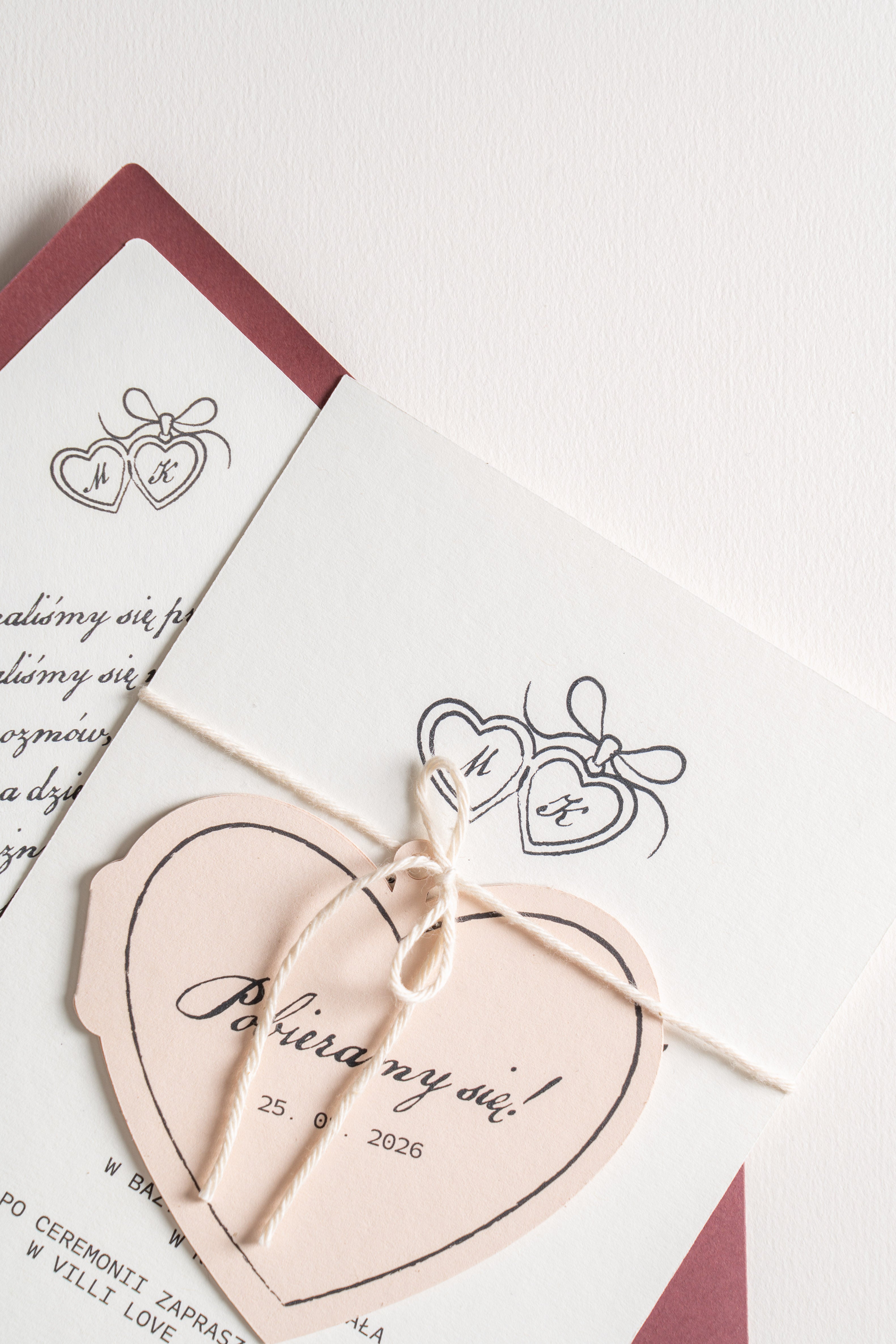 Zaproszenie Ruby Chocolates