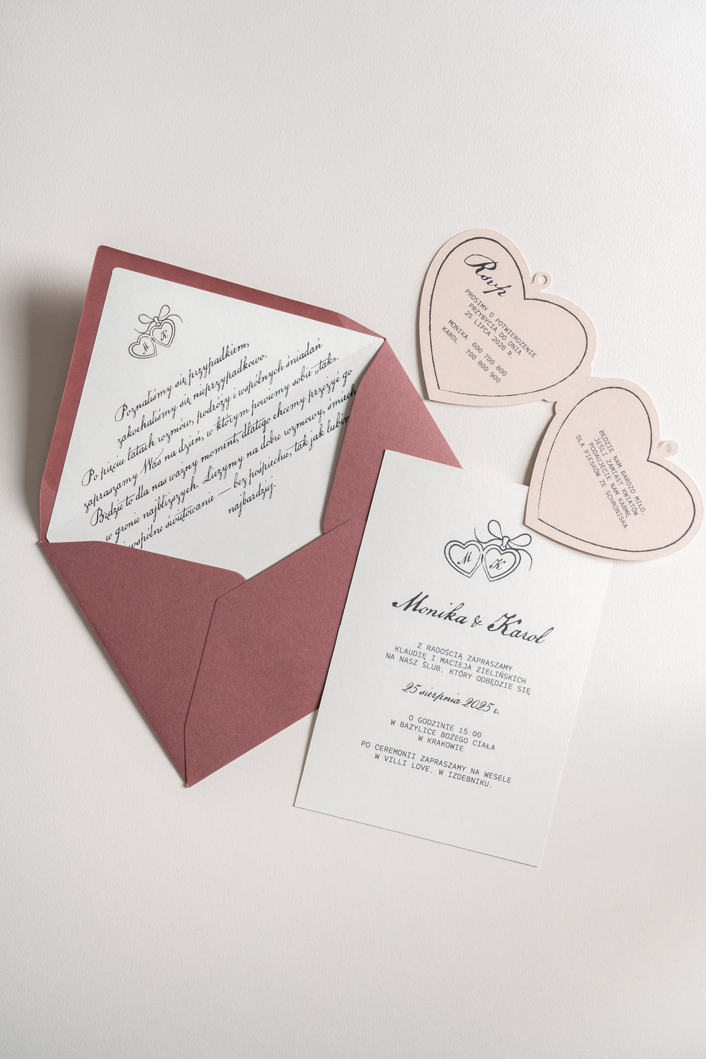 Zaproszenie Ruby Chocolates