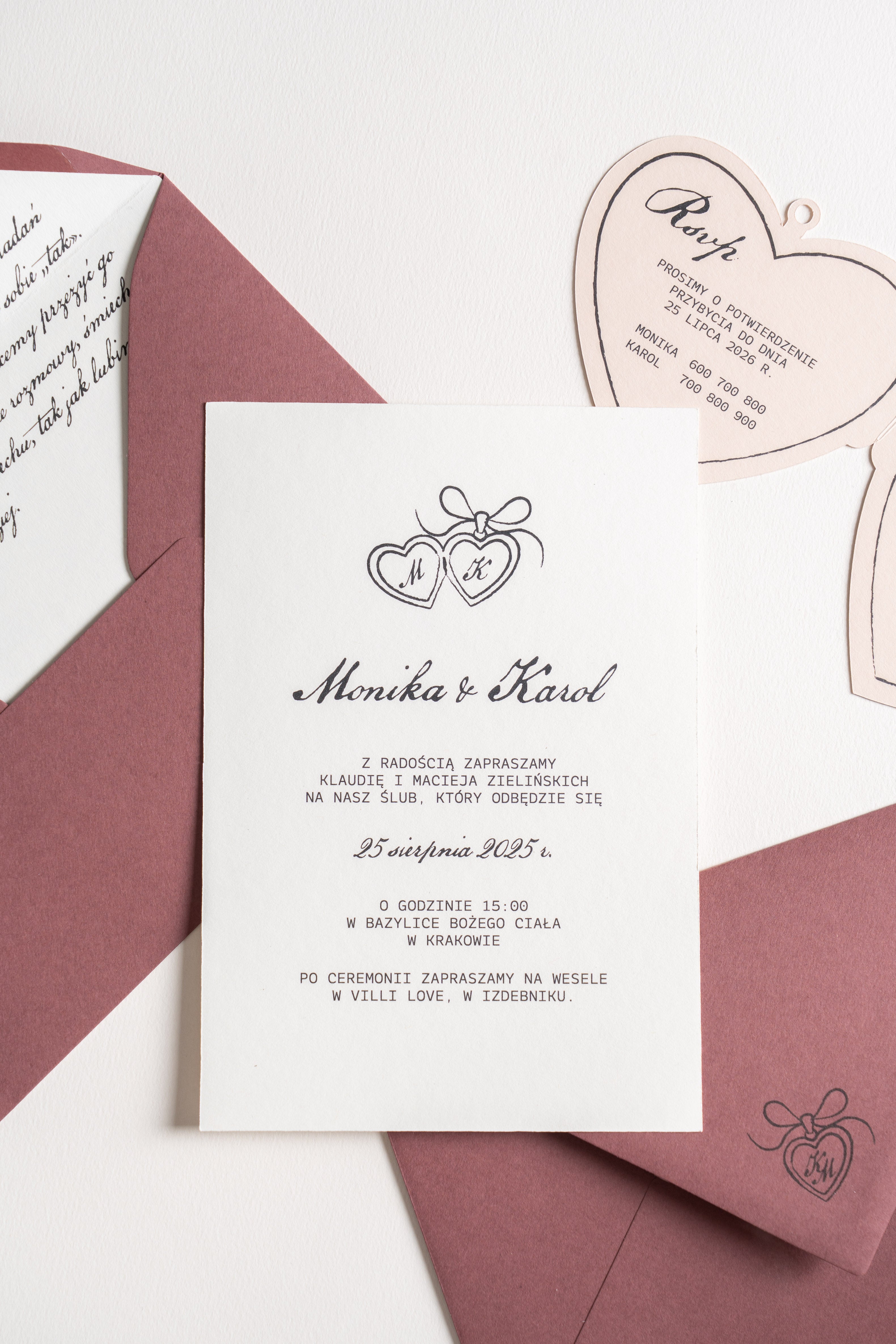 Zaproszenie Ruby Chocolates